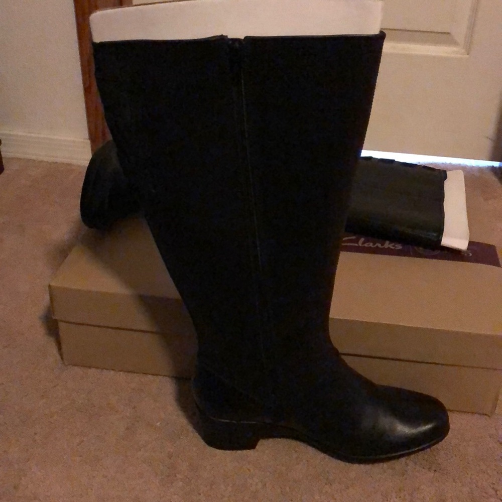 Tall black boots